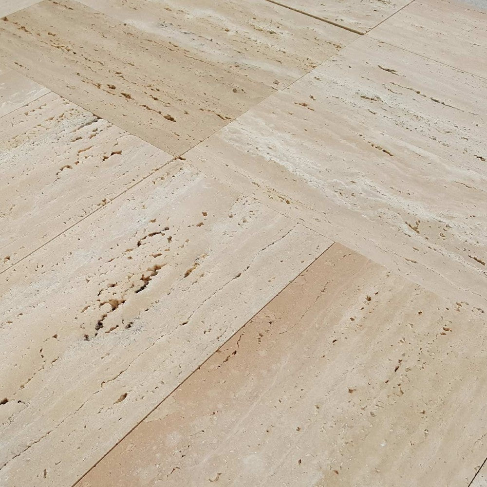 Denizli Beige Vein Cut Travertine Pavers
