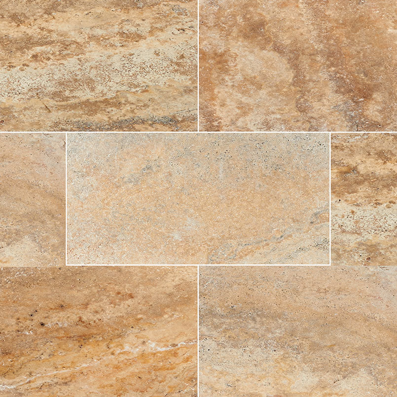 MSI Tuscany Porcini Tumbled Travertine Pavers