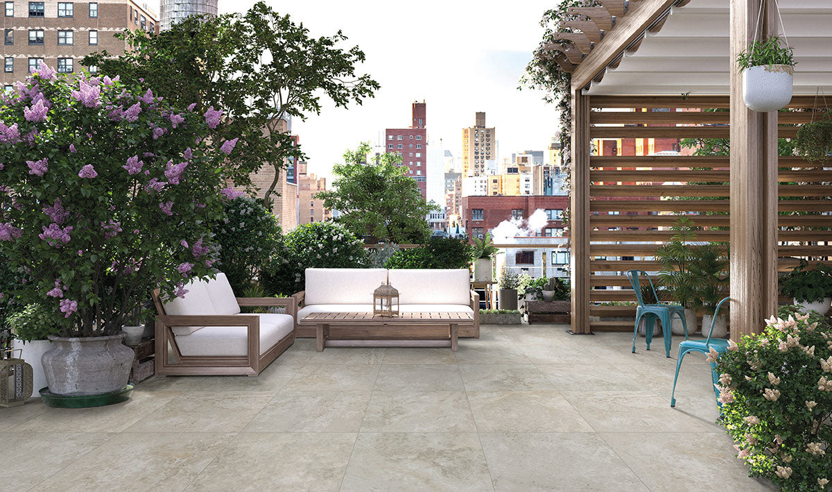 MSI Trevi Silver Matte Anti-Slip Porcelain Pavers - Arterra Collection