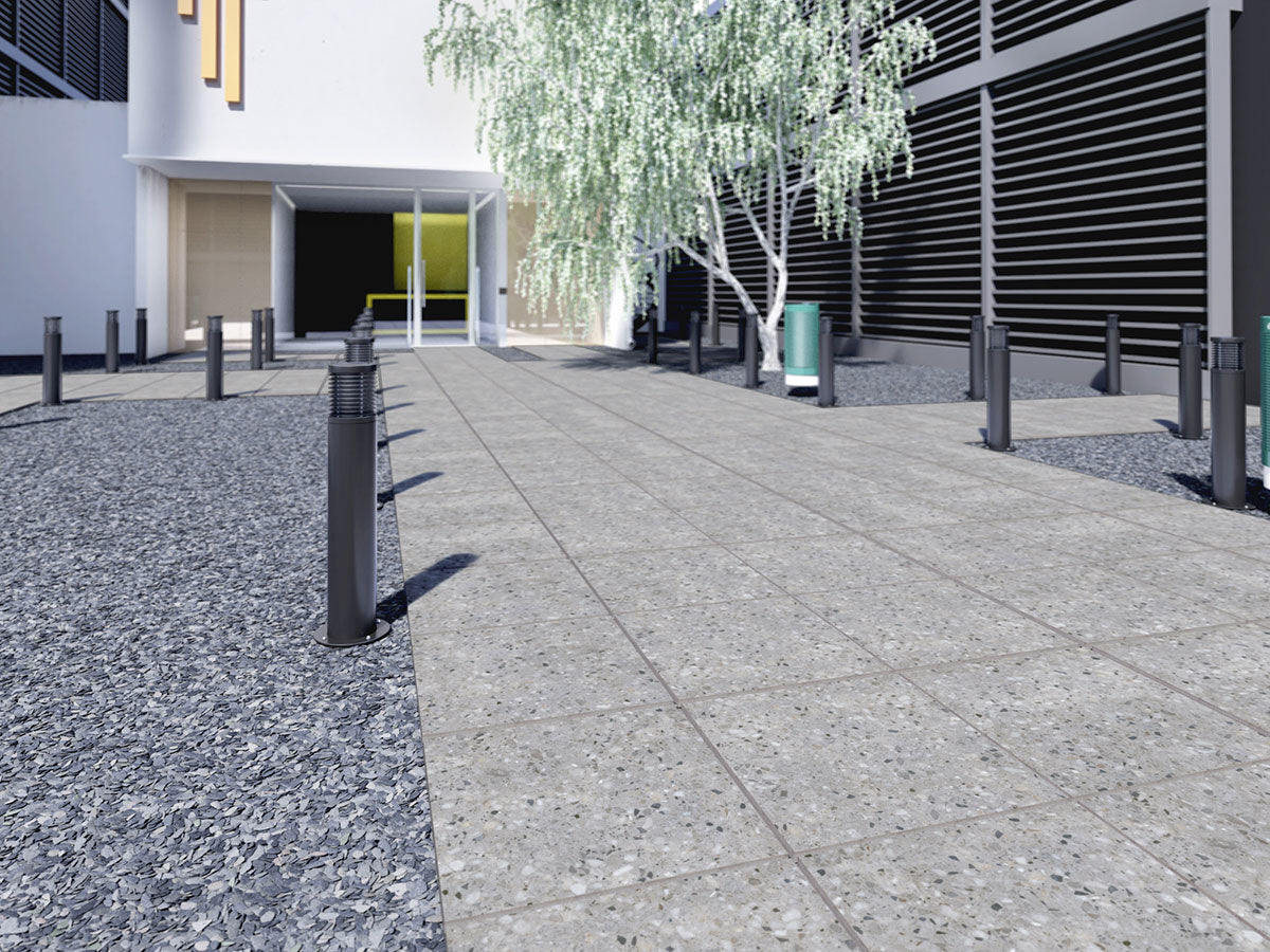 MSI Terrazo Gris Matte Anti-Slip Porcelain Pavers 24"x24" - Arterra Collection