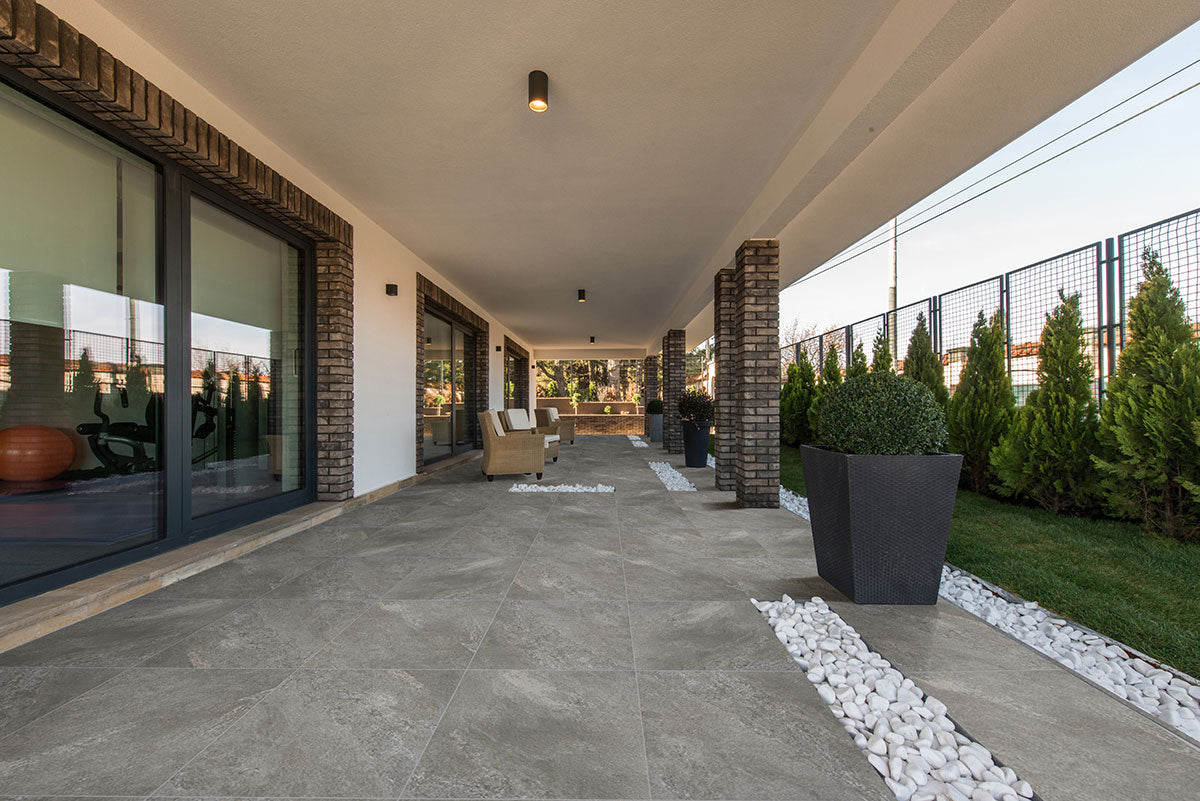 MSI Quarzo Gray Matte Anti-Slip Porcelain Pavers - Arterra Collection