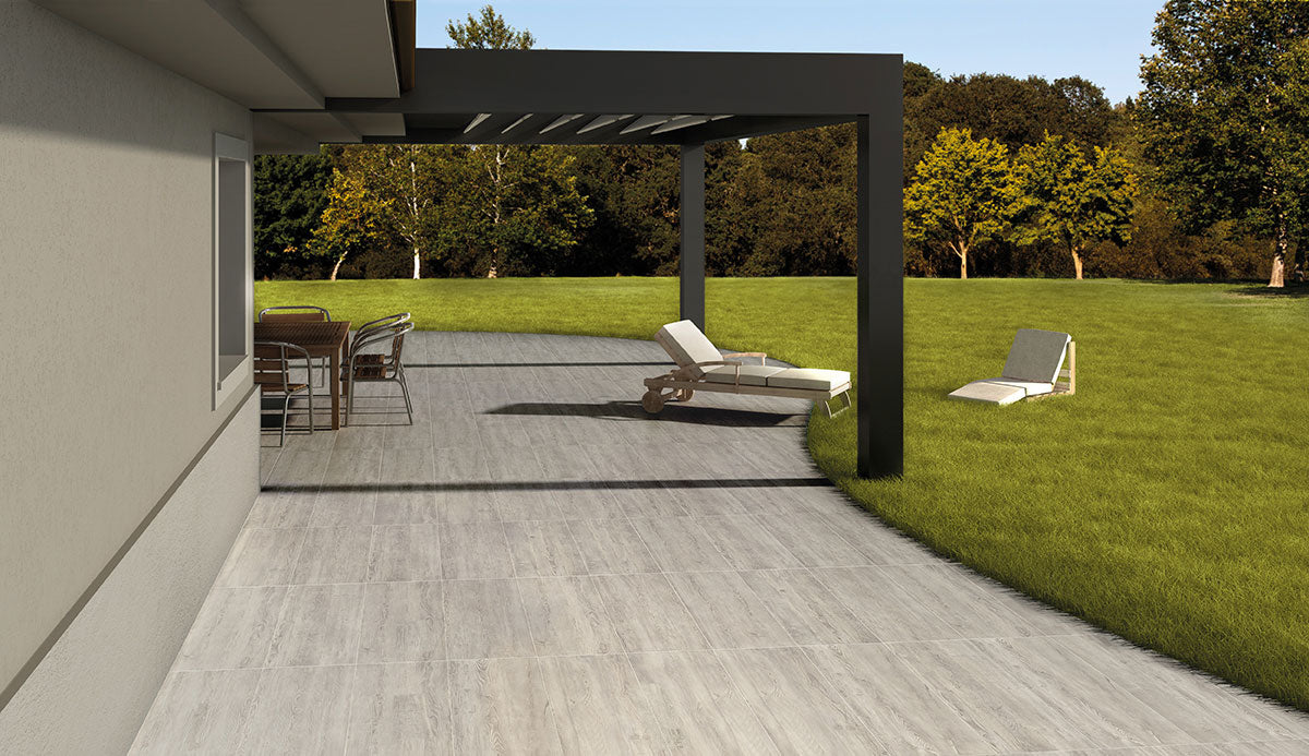 MSI Caldera Grigia Matte Anti-Slip Porcelain Pavers 16"x47" - Arterra Collection