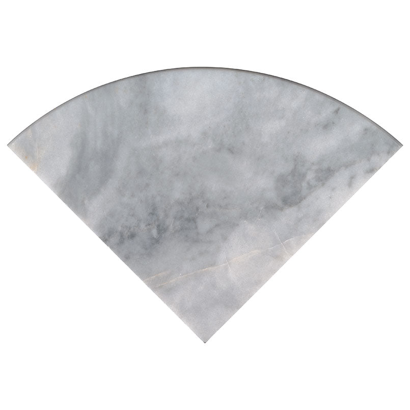MSI Turkish Carrara Marble Polished 9" Radius Corner Shelf