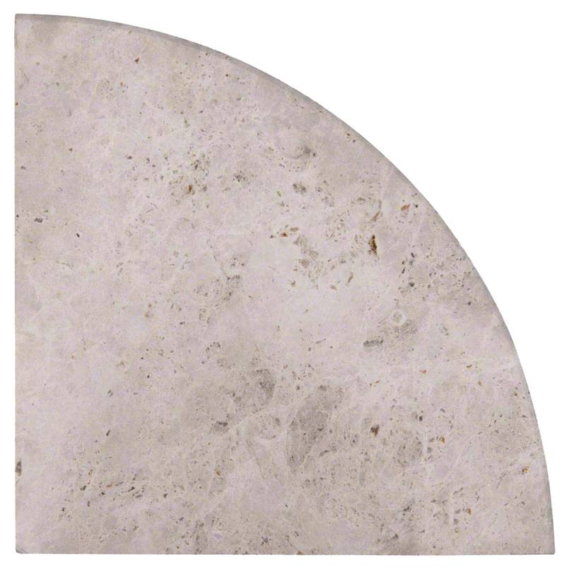 MSI Tundra Gray Marble Polished 9" Radius Corner Shelf