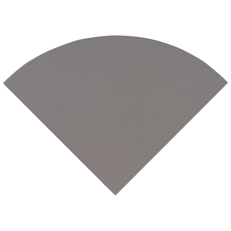 MSI Gray Engineered Marble Polished 18" Radius Corner Shelf
