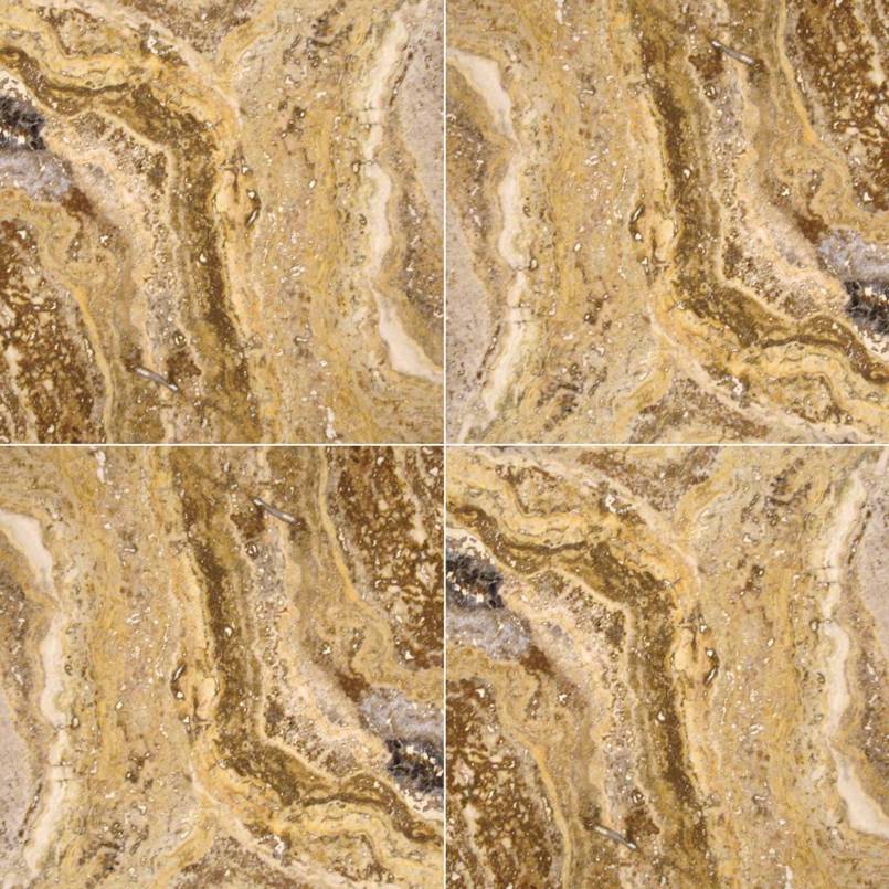 MSI Tuscany Scabas Honed Travertine Wall and Floor Tile 18"x18"