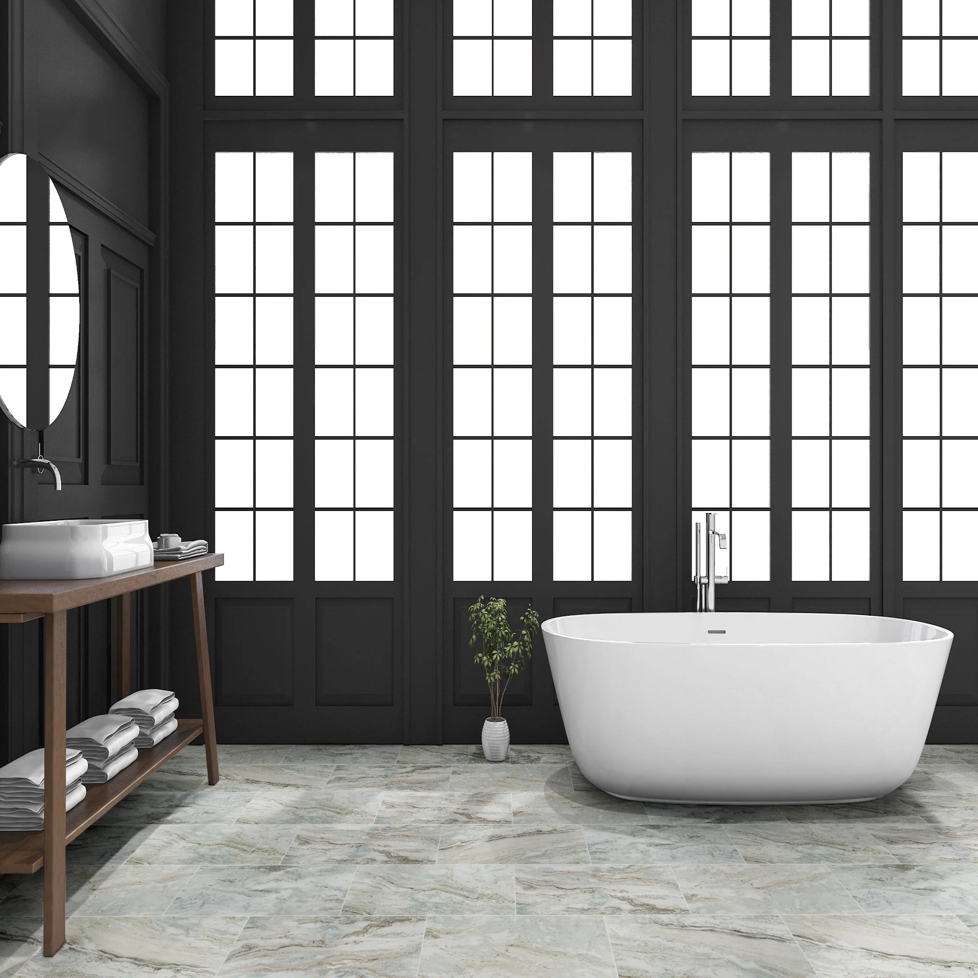 MSI Fantasy Brown Polished Marble Wall and Floor Tile 12"x24"