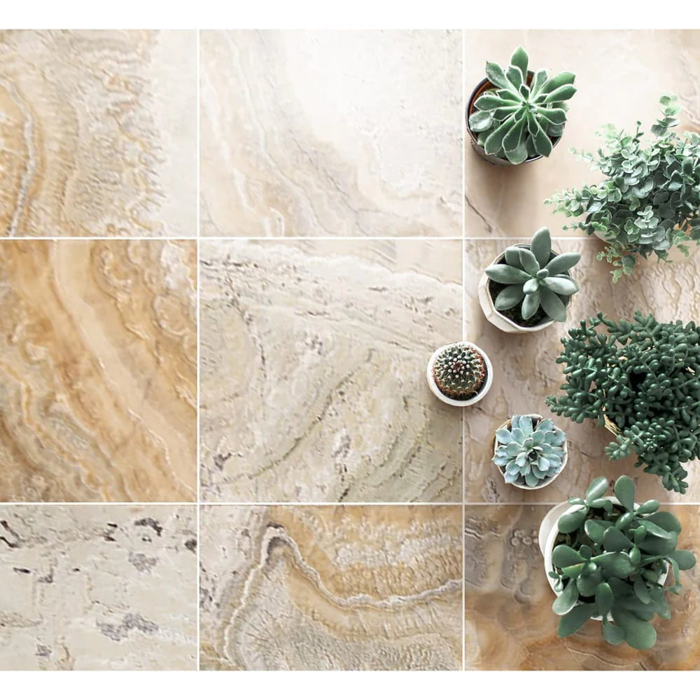 Traonyx Travertine Tile Honed and Filled