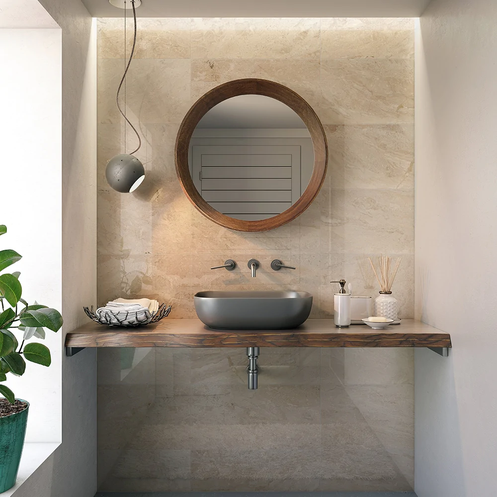 Diana Royal Beige Marble Polished Floor and Wall Tile-Large Format