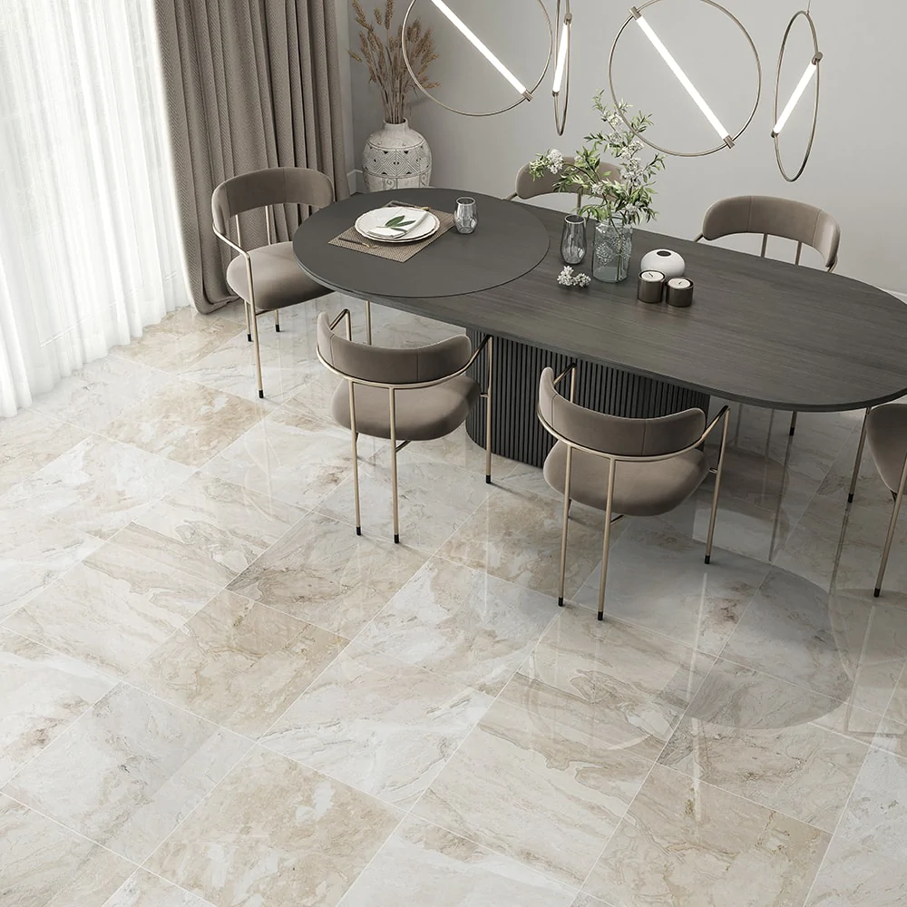 Diana Royal Beige Marble Polished Floor and Wall Tile