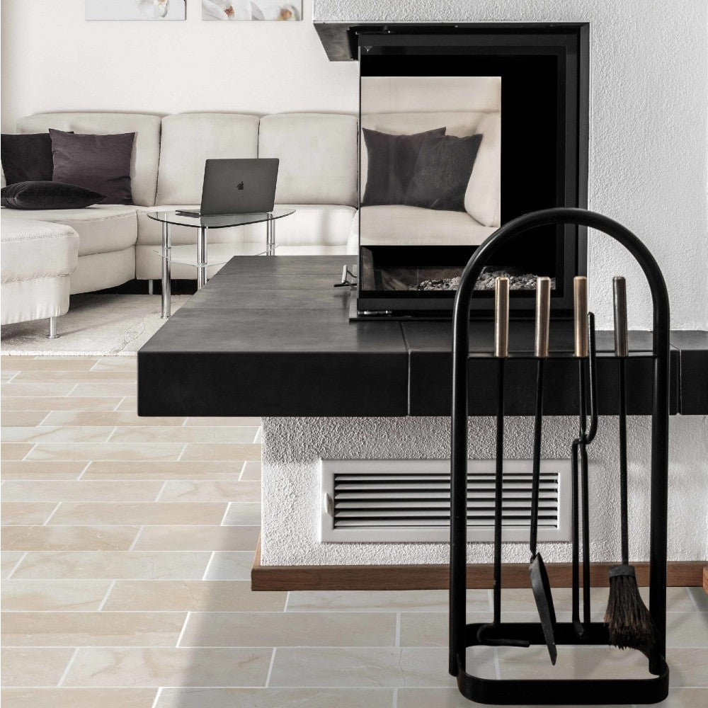 Colossae Cream Marble Tiles - Honed
