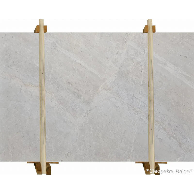 Cleopatra Beige Bookmatching Polished Marble Slab